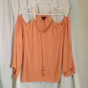 Jessica Simpson cold shoulder top
